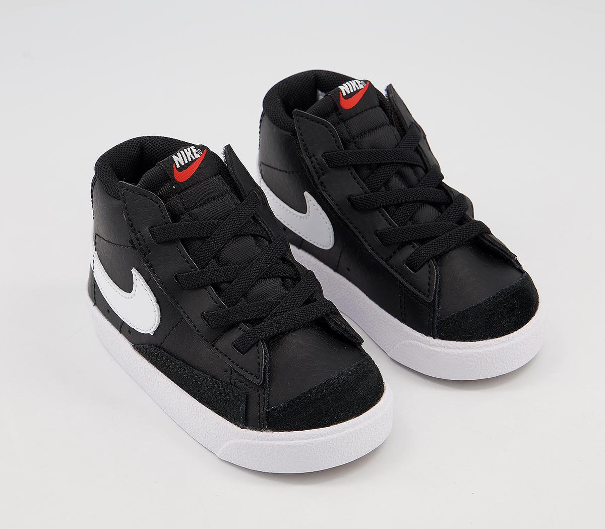 Nike Blazer Mid '77 Infant Trainers Nike Blazer Mid '77 Infant Trainers Black Sail White Total Orange
