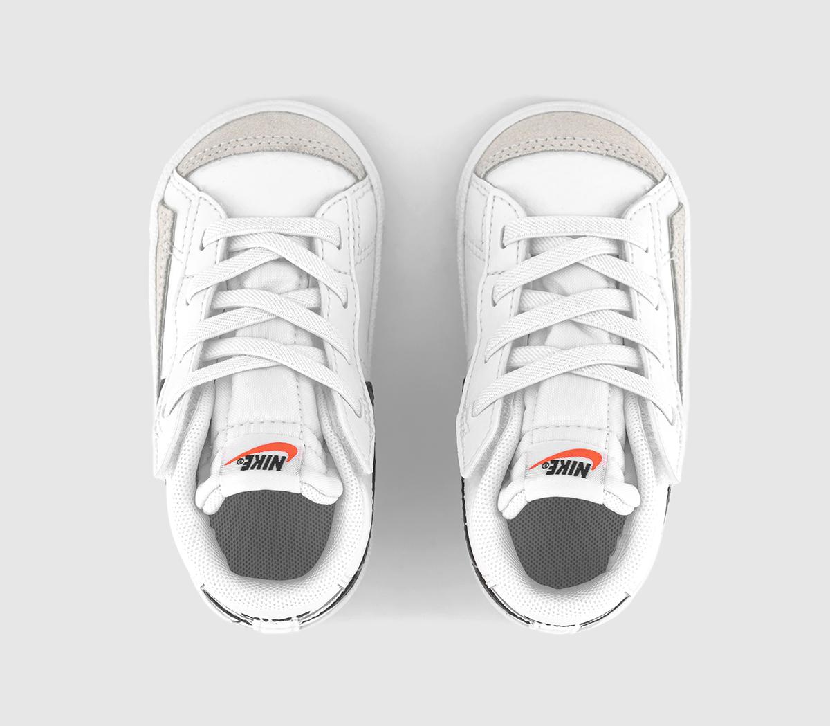 Nike Blazer Mid '77 Infant Trainers Nike Blazer Mid '77 Infant Trainers White Black Total Orange