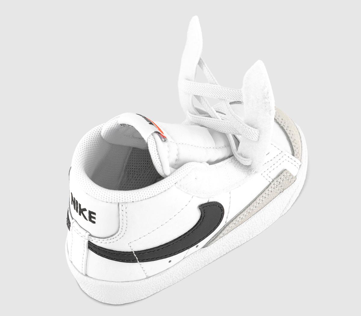 Nike Blazer Mid '77 Infant Trainers Nike Blazer Mid '77 Infant Trainers White Black Total Orange