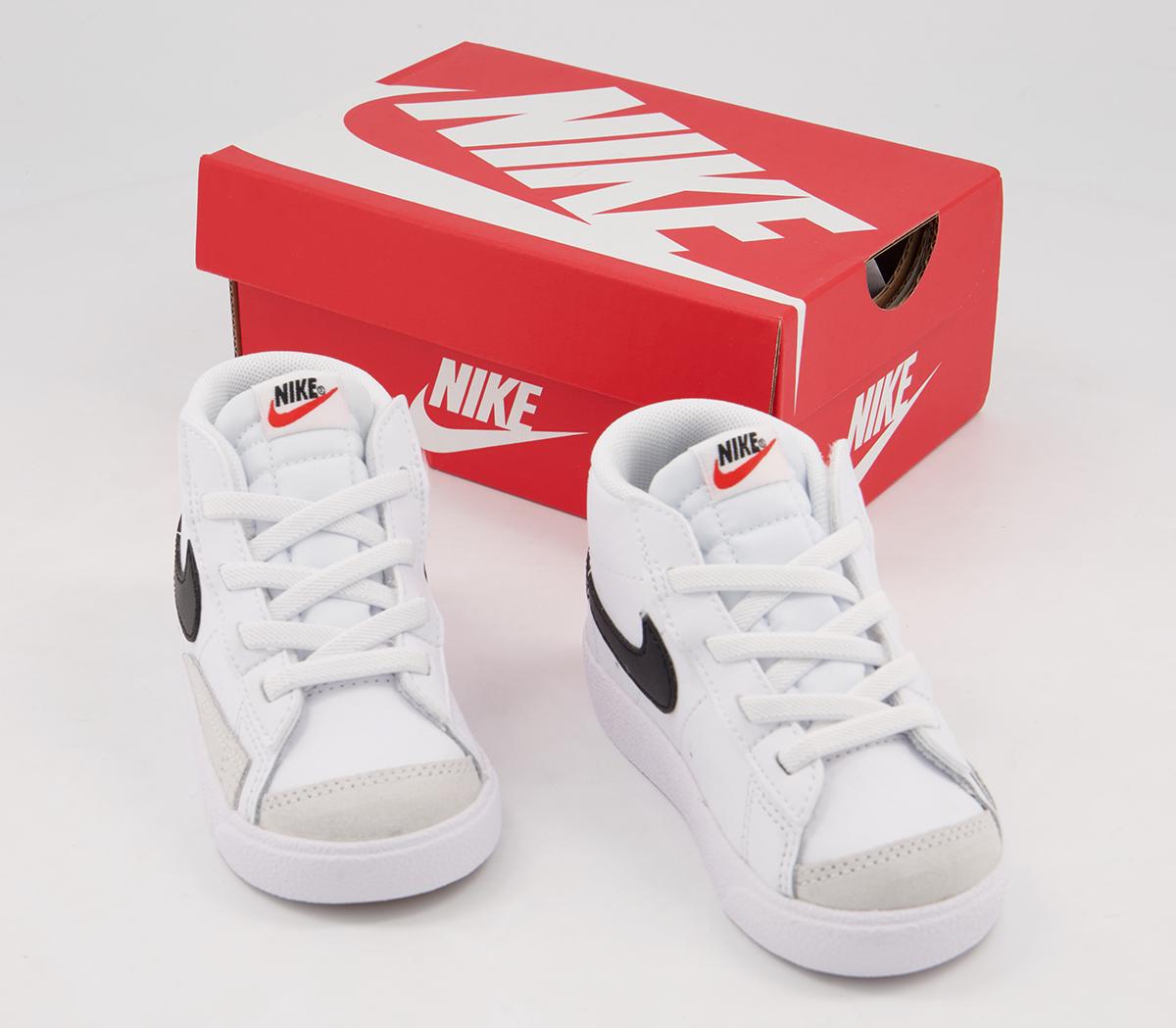 Nike Blazer Mid '77 Infant Trainers Nike Blazer Mid '77 Infant Trainers White Black Total Orange
