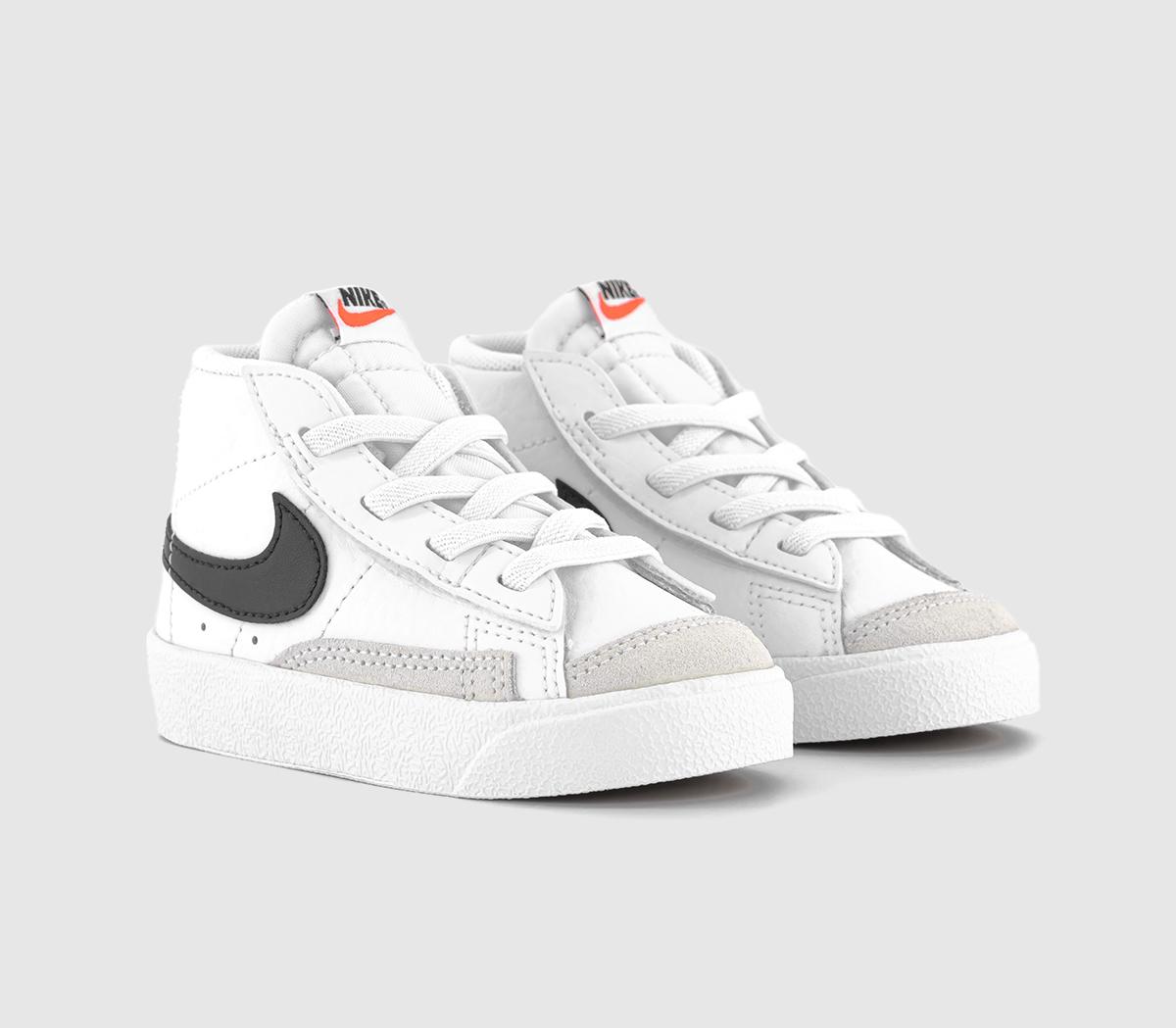 Nike Blazer Mid '77 Infant Trainers Nike Blazer Mid '77 Infant Trainers White Black Total Orange