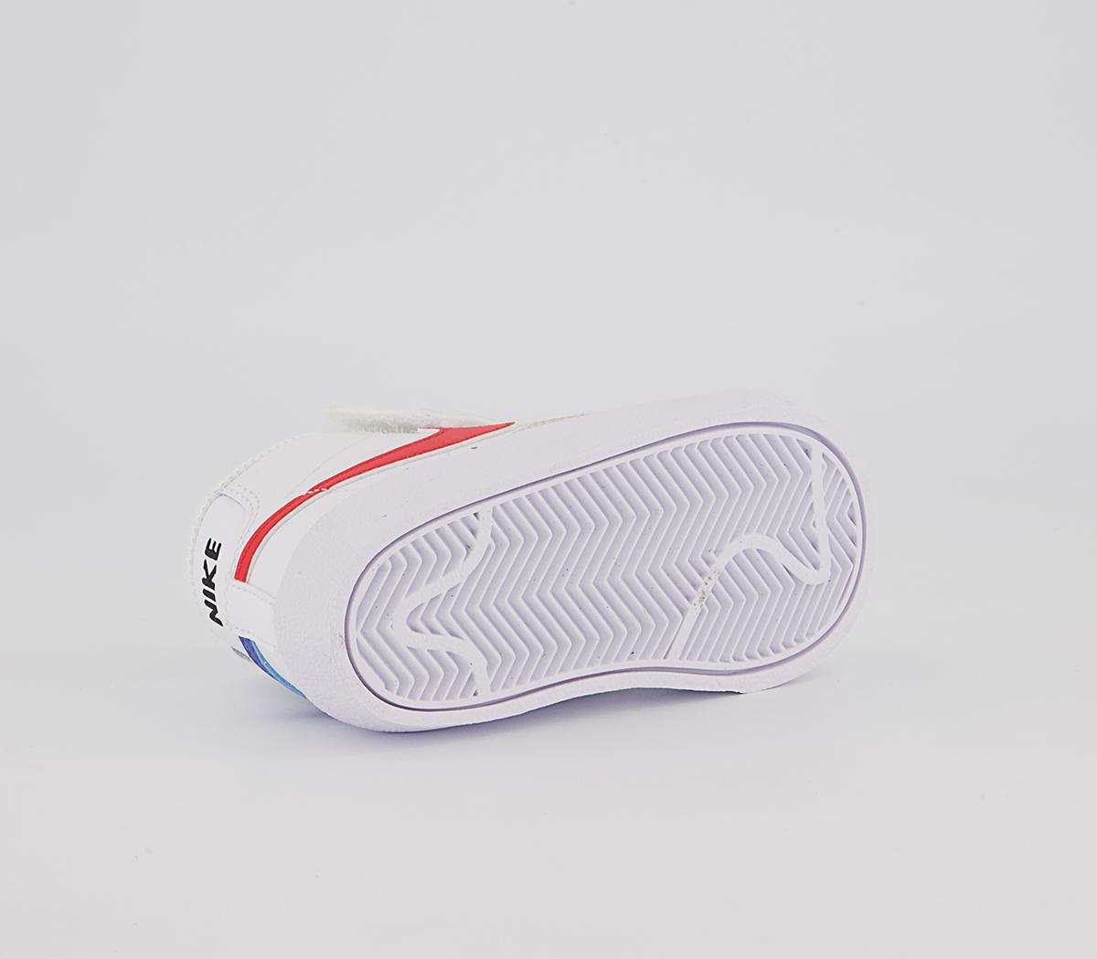 Nike Blazer Mid '77 Infant Trainers Nike Blazer Mid '77 Infant Trainers White Habanero Red Medium Blue Black