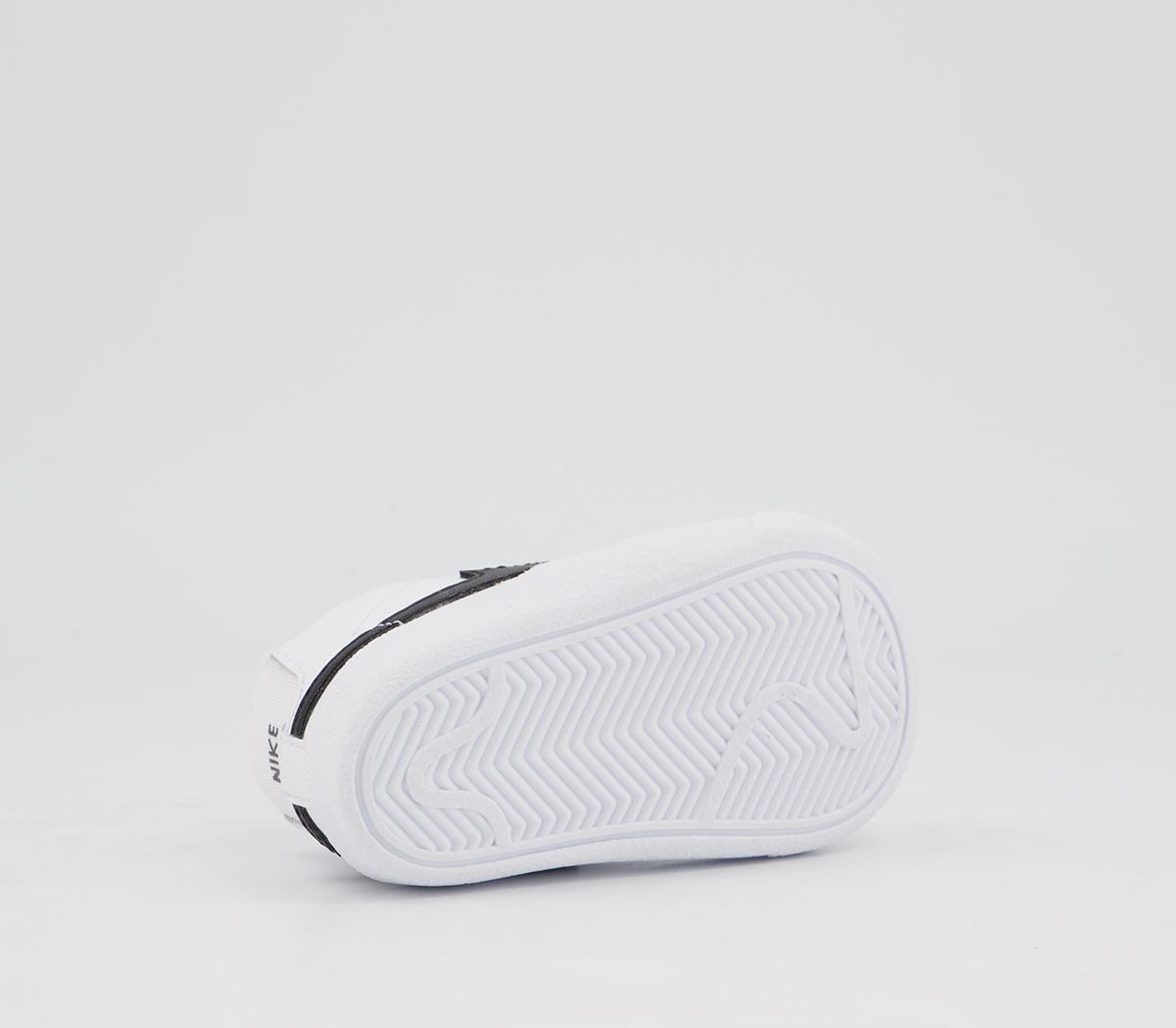NikeBlazer Mid Crib BootiesWhite Black White