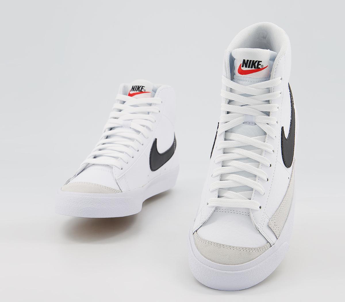 Nike Blazer Mid '77 Junior Trainers White Black - Unisex