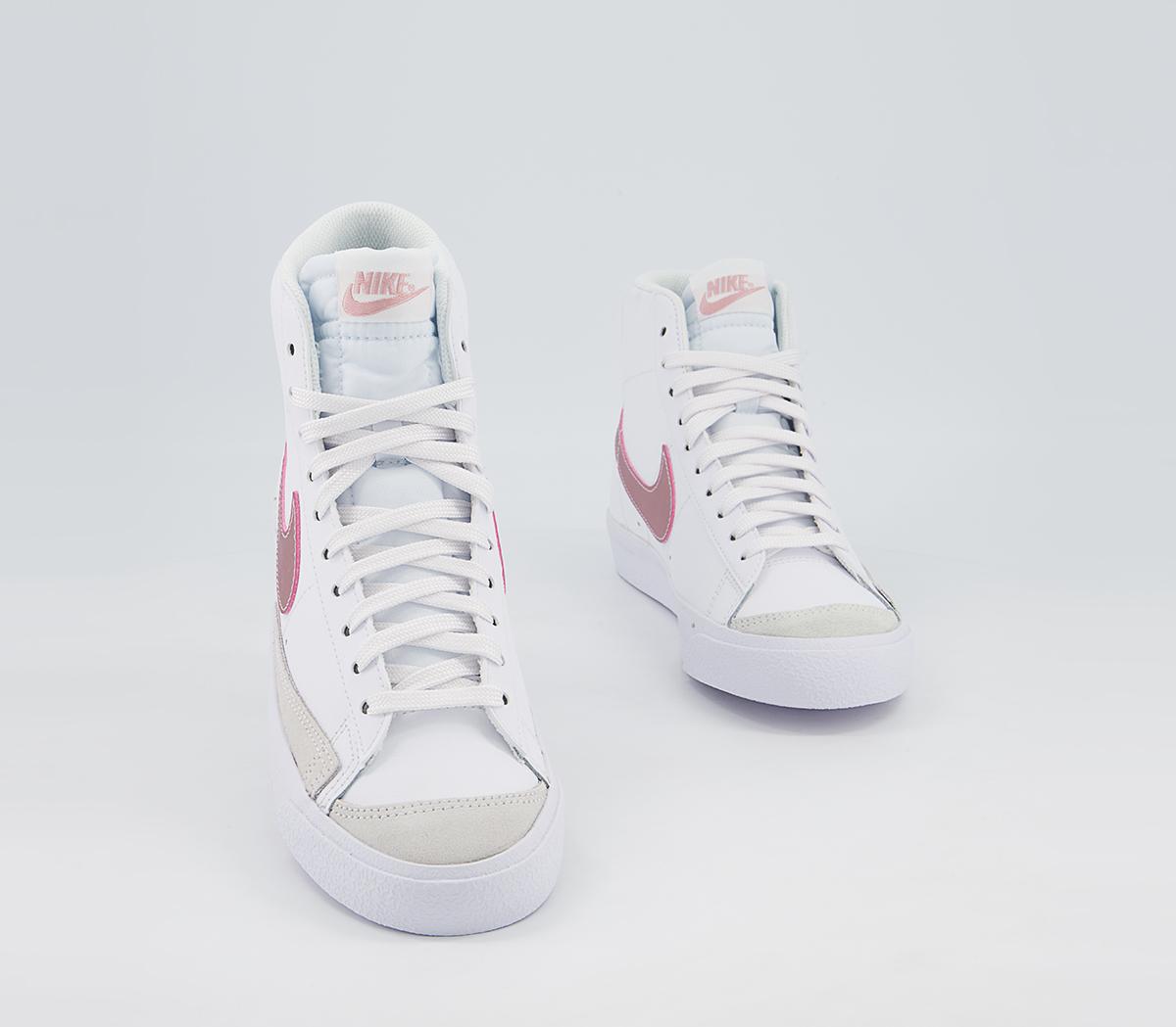 Nike Blazer Mid '77 Gs Trainers Nike Blazer Mid '77 Gs Trainers White Pink Glaze