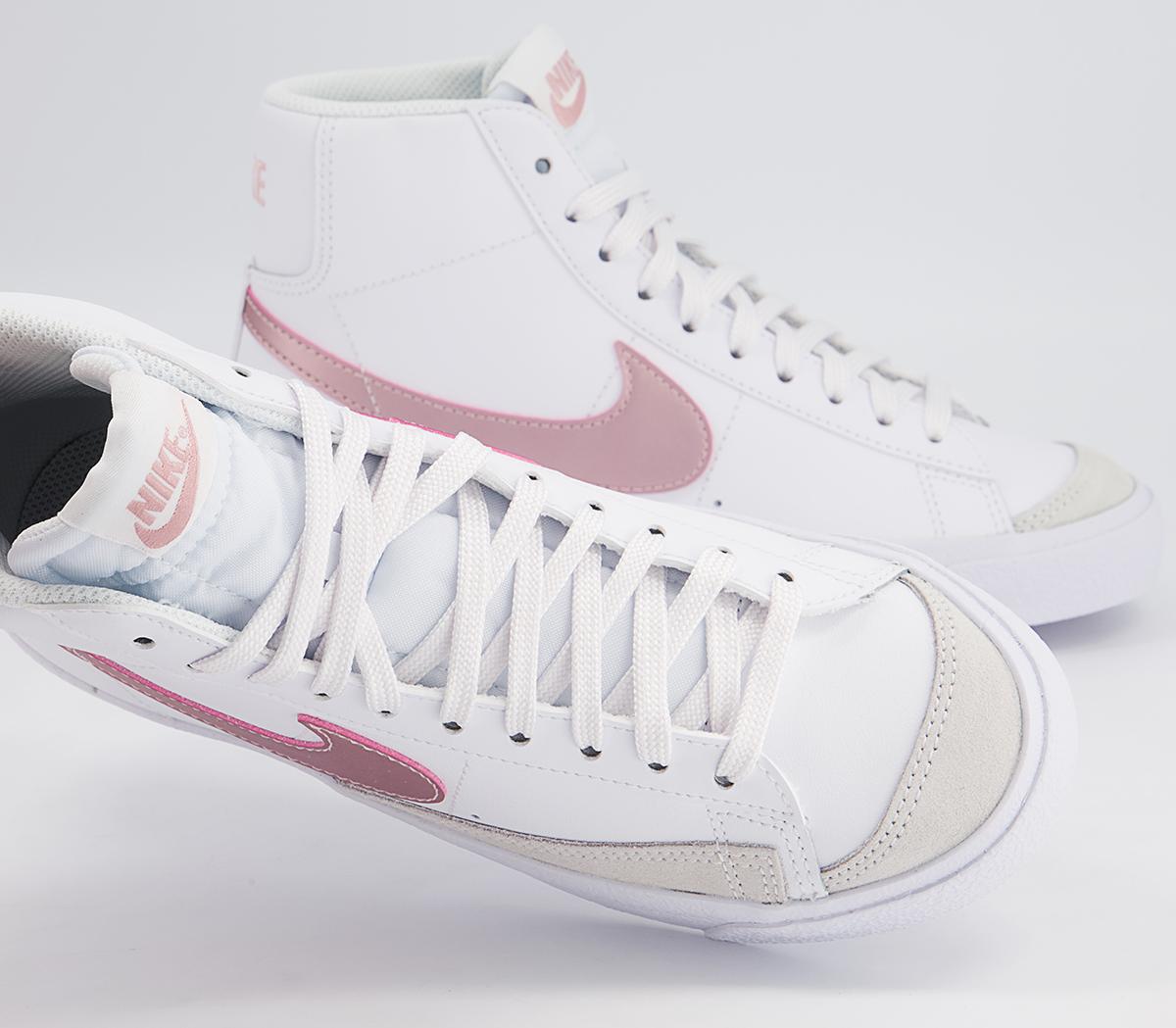 Nike Blazer Mid '77 Gs Trainers Nike Blazer Mid '77 Gs Trainers White Pink Glaze