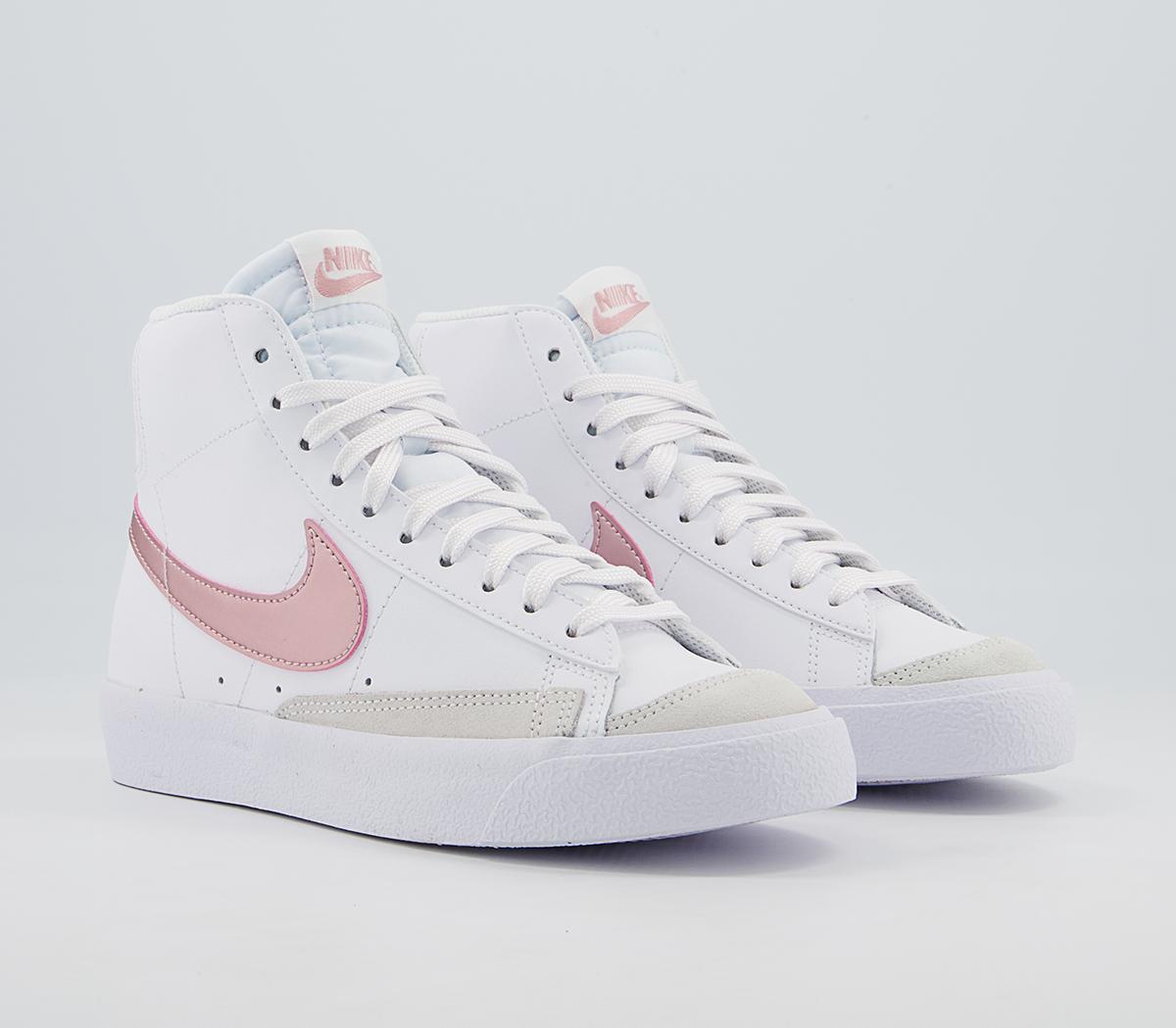 Nike Blazer Mid '77 Gs Trainers Nike Blazer Mid '77 Gs Trainers White Pink Glaze