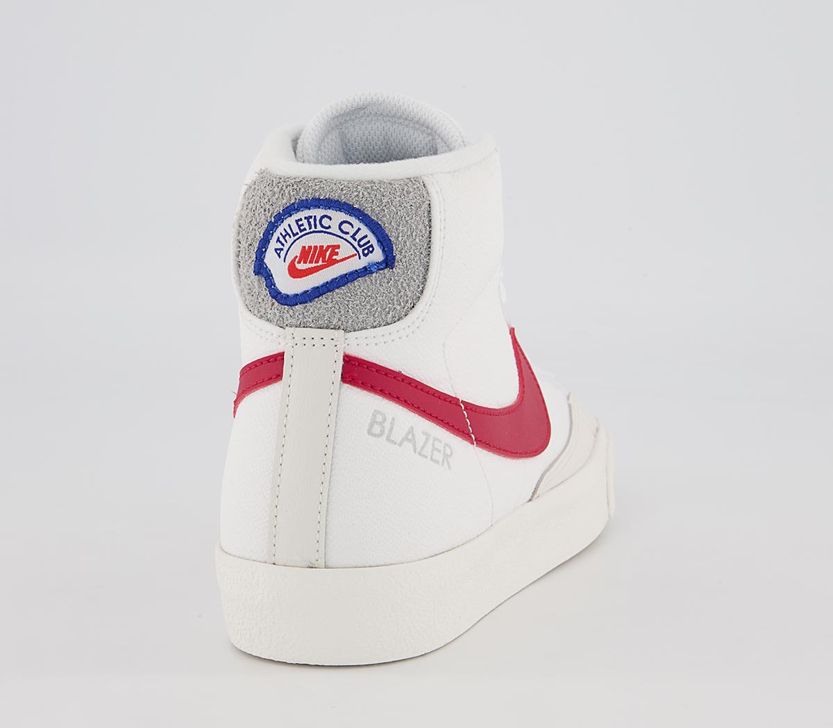 Nike Blazer Mid '77 Gs Trainers Nike Blazer Mid '77 Gs Trainers White Gym Red Smoke Grey Phantom