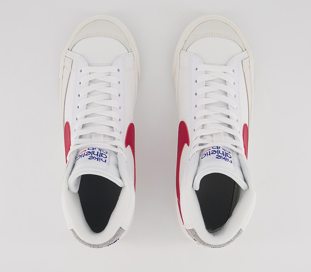 Nike Blazer Mid '77 Gs Trainers Nike Blazer Mid '77 Gs Trainers White Gym Red Smoke Grey Phantom