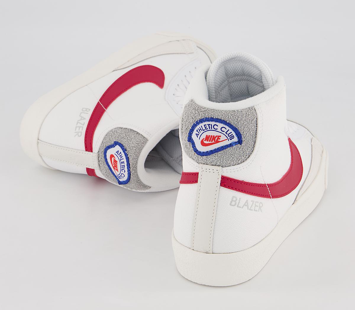 Nike Blazer Mid '77 Gs Trainers Nike Blazer Mid '77 Gs Trainers White Gym Red Smoke Grey Phantom