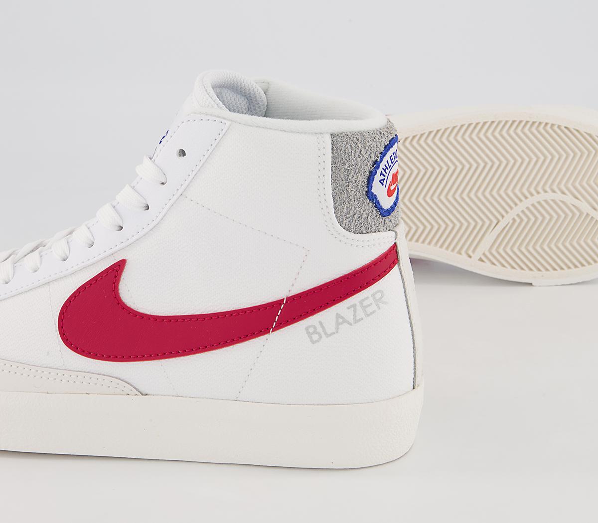 Nike Blazer Mid '77 Gs Trainers Nike Blazer Mid '77 Gs Trainers White Gym Red Smoke Grey Phantom