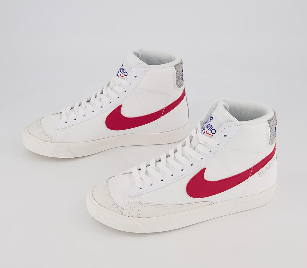 Nike Blazer Mid '77 Gs Trainers Nike Blazer Mid '77 Gs Trainers White Gym Red Smoke Grey Phantom