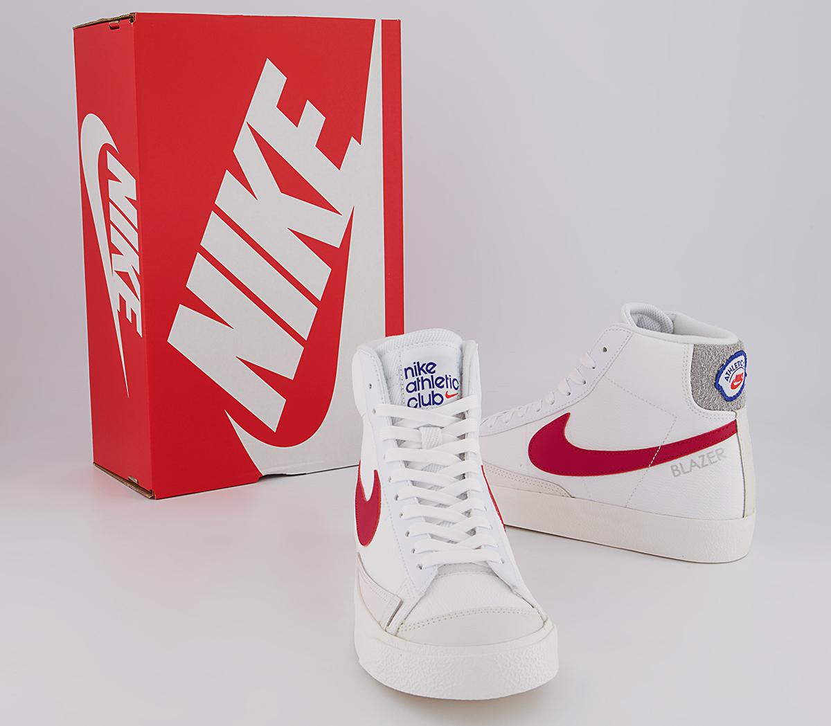 Nike Blazer Mid '77 Gs Trainers Nike Blazer Mid '77 Gs Trainers White Gym Red Smoke Grey Phantom