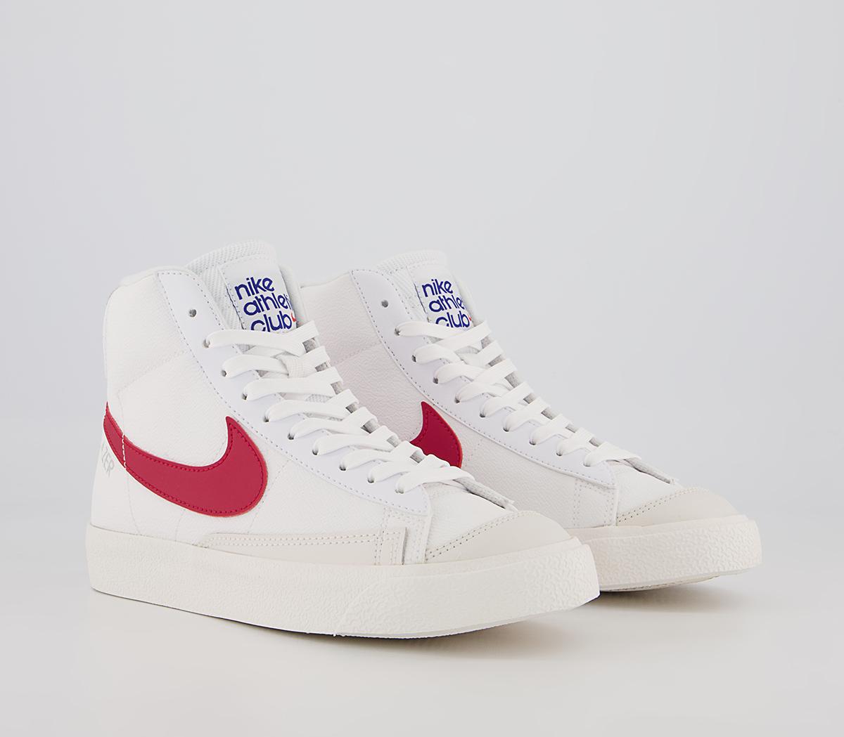 Nike Blazer Mid '77 Gs Trainers White Gym Red Smoke Grey Phantom - Unisex