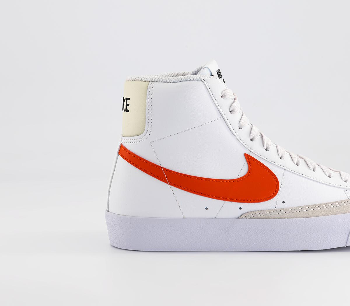 Nike Blazer Mid '77 Junior Trainers White Picante Red Coconut Milk ...