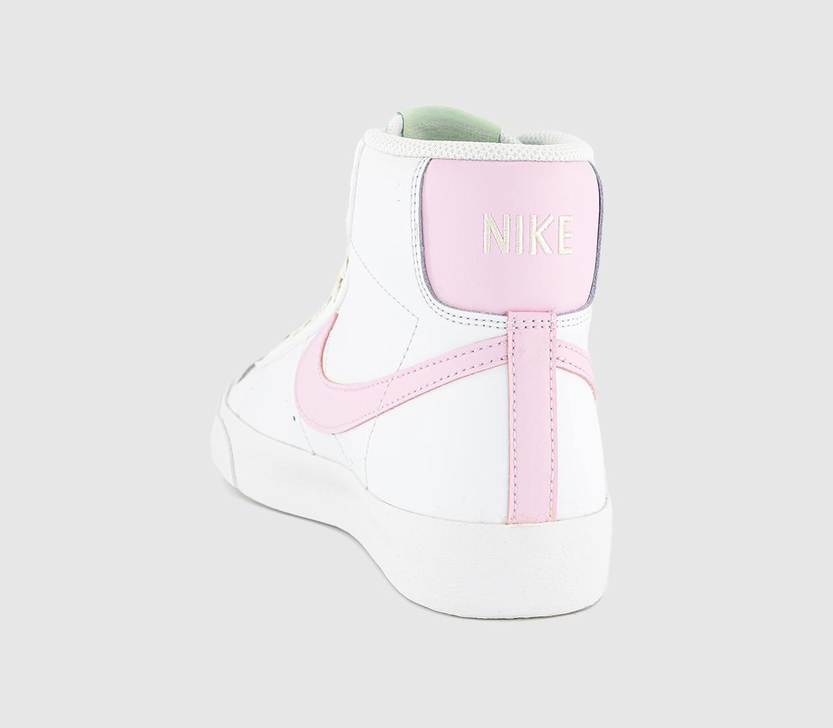 NikeBlazer Mid '77 Junior TrainersSummit White Pink Foam Coconut Milk