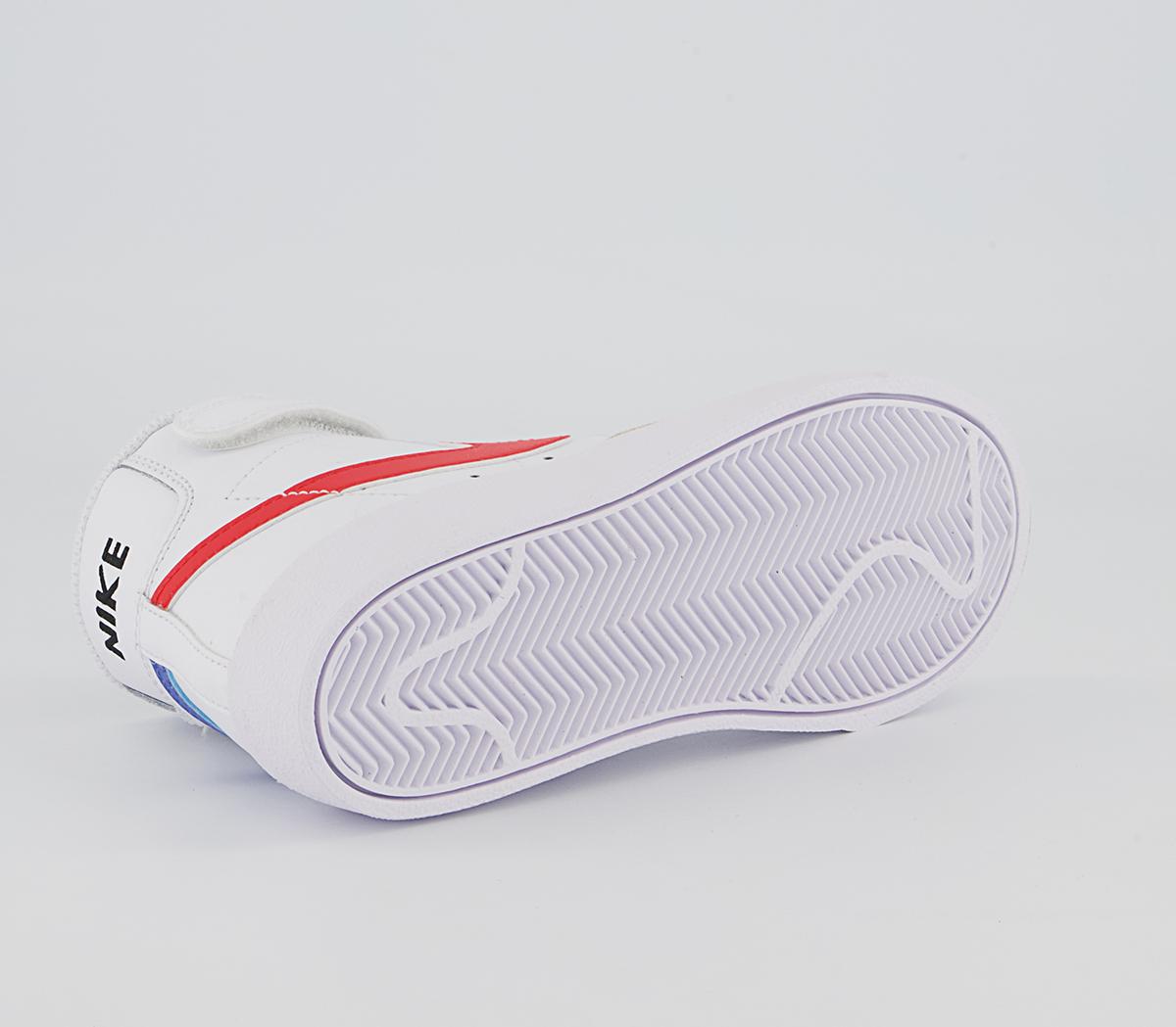 Nike Blazer Mid '77 Ps Trainers Nike Blazer Mid '77 Ps Trainers White Habanero Red Medium Blue Black