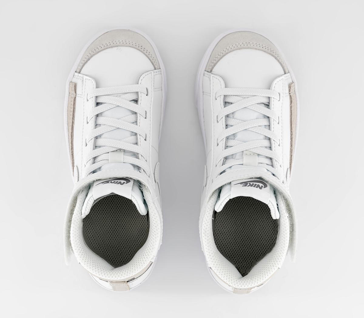 NikeBlazer Mid '77 Kids Trainers NikeBlazer Mid '77 Kids Trainers Summit White Clear Orewood White