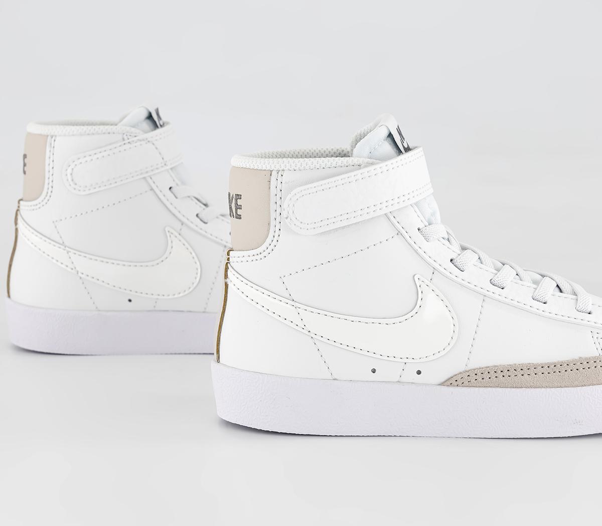 NikeBlazer Mid '77 Kids Trainers NikeBlazer Mid '77 Kids Trainers Summit White Clear Orewood White