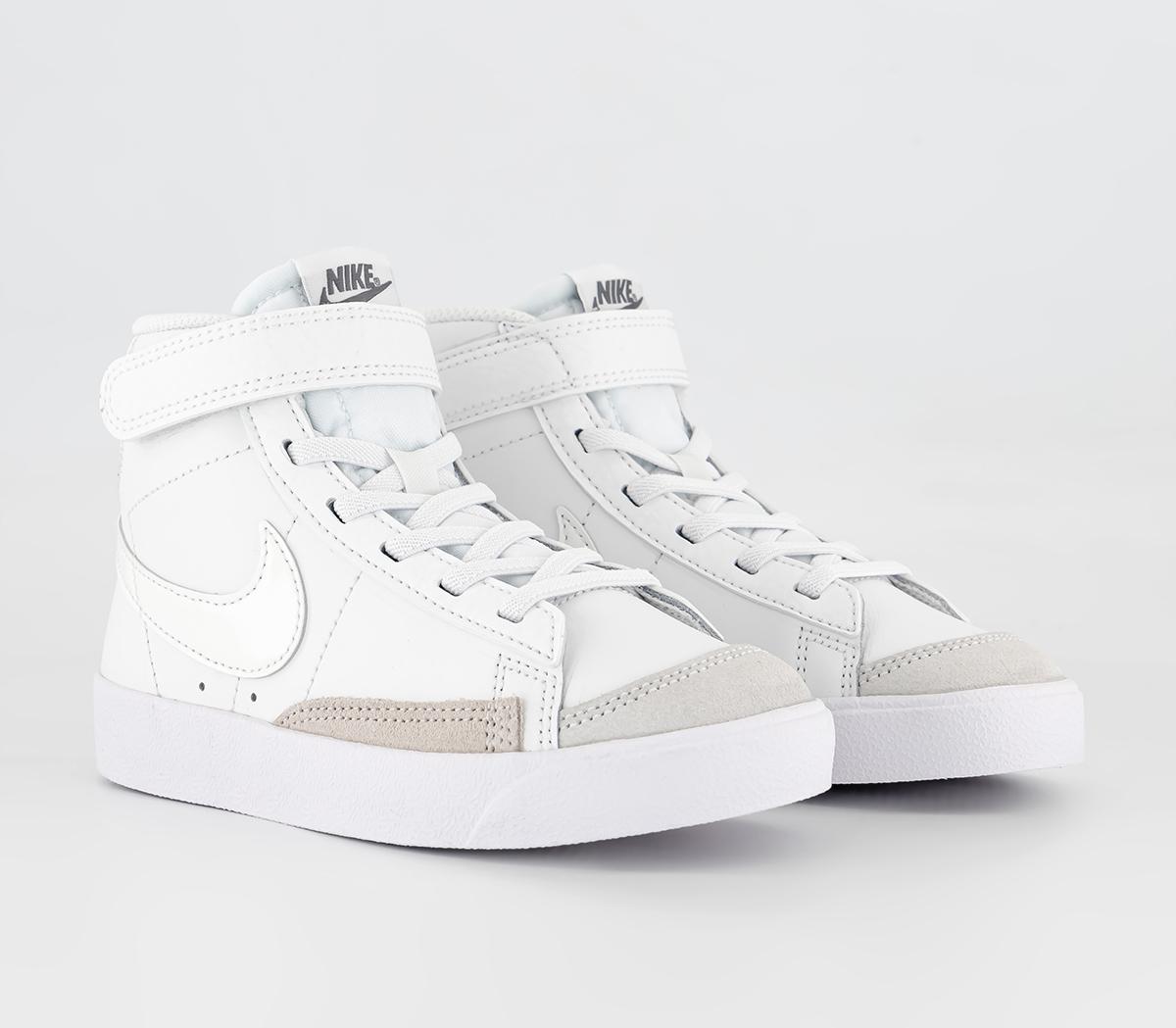 NikeBlazer Mid '77 Kids Trainers Summit White Clear Orewood White