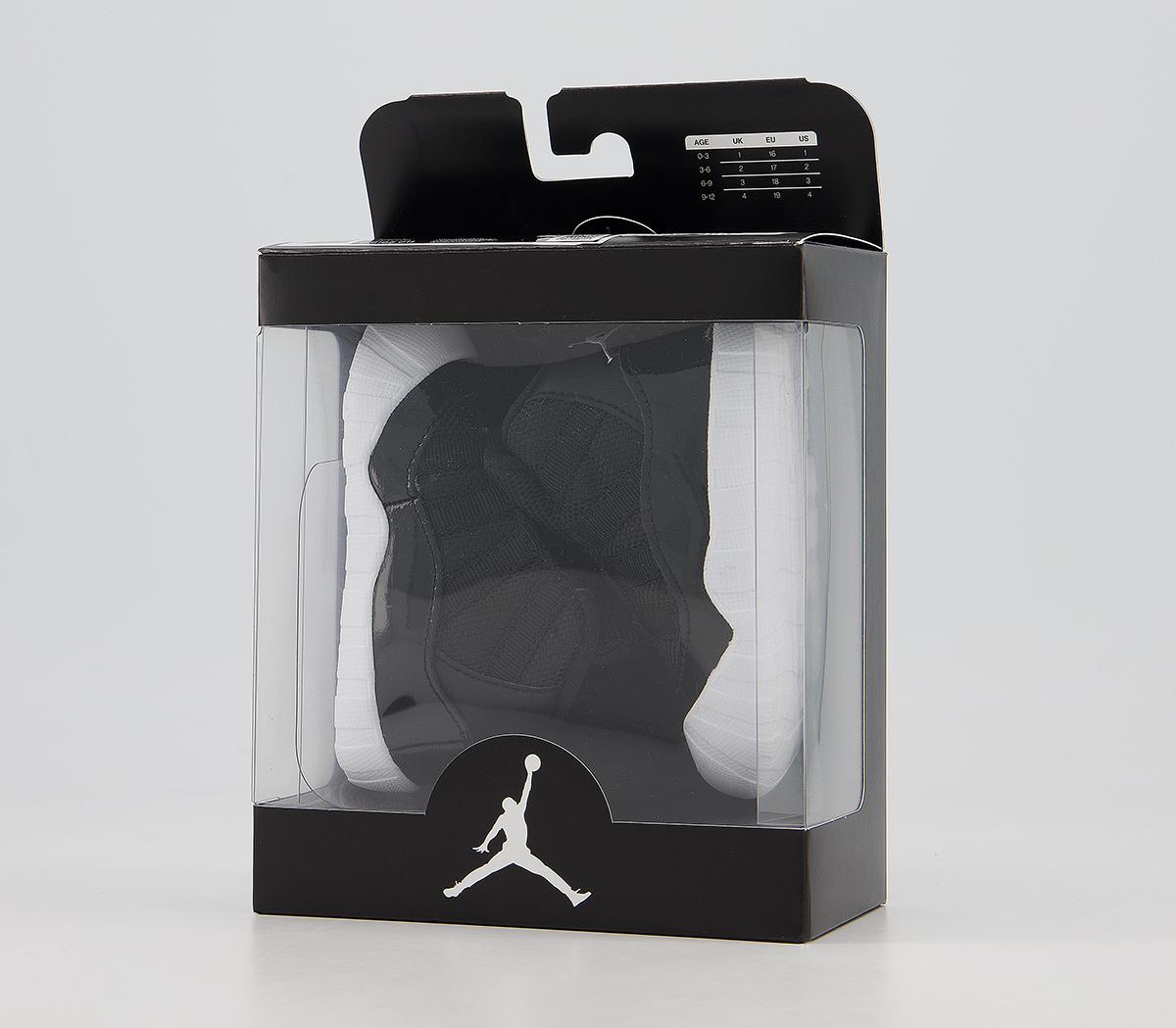 Jordan Jordan 11 Crib Booties Jordan Jordan 11 Crib Booties Black Black White