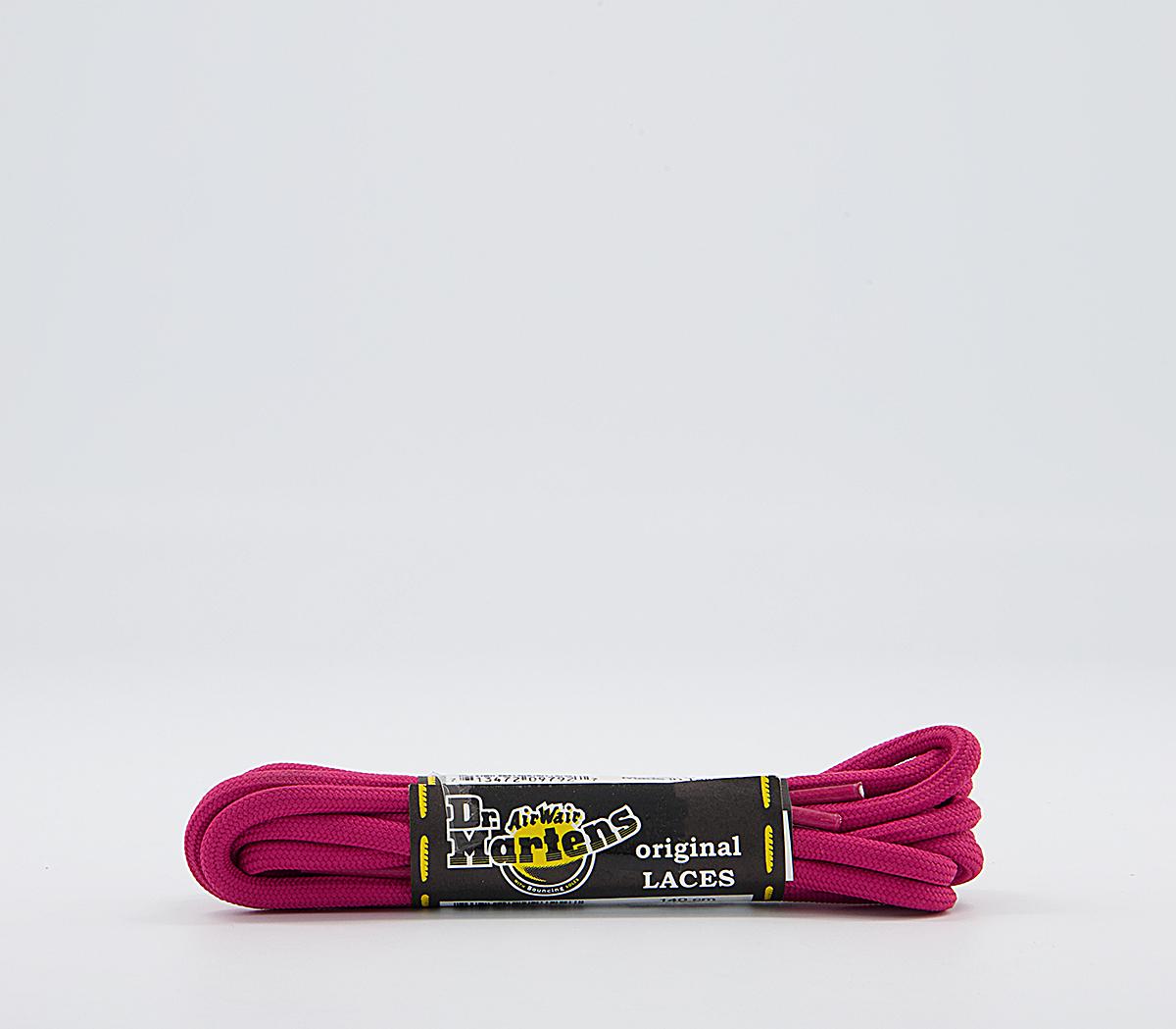Dr. Martens 8-10 Eye Round Laces Pink, One Size