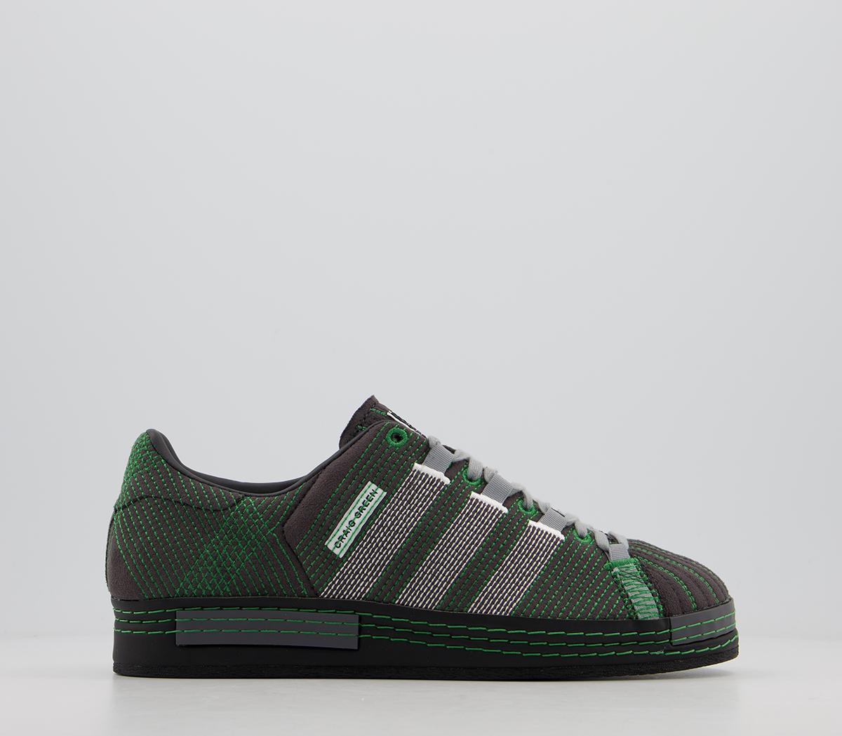 Green hotsell superstar trainers