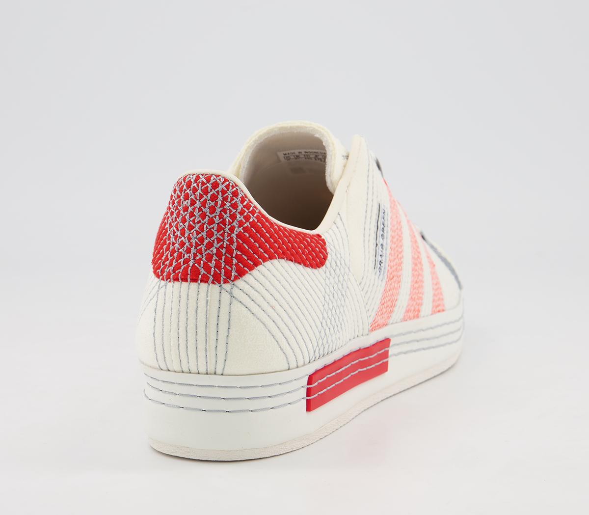 adidas Cg Superstar Trainers adidas Cg Superstar Trainers Off White Bright Red Grey Three