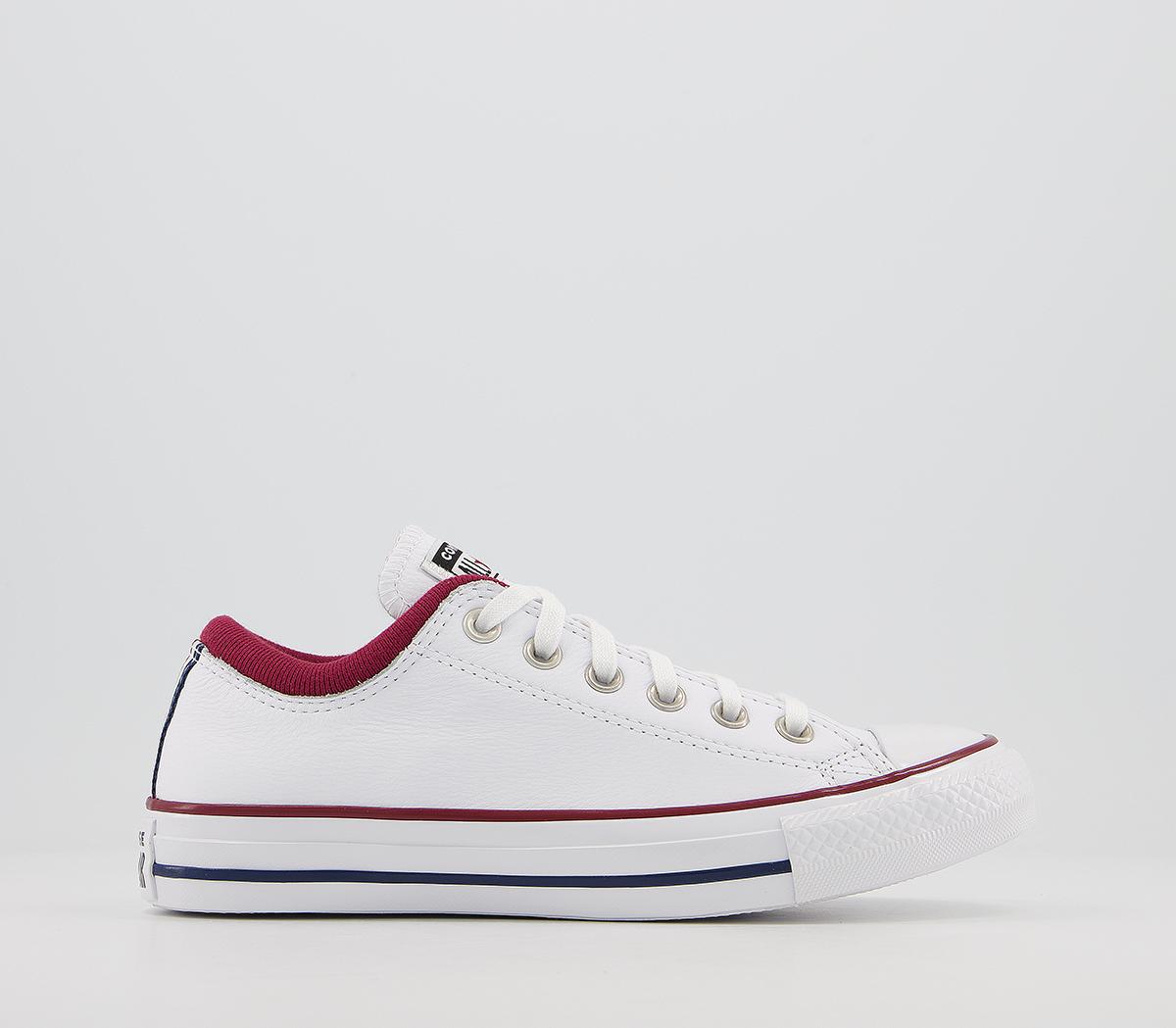 ConverseAll Star Ox Padded Collar TrainersWhite Team Red Navy Exclusive