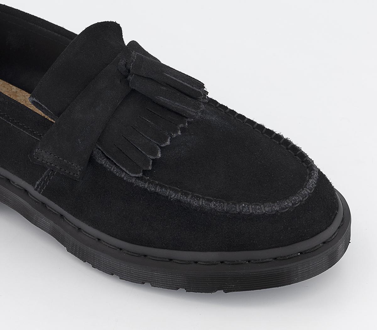 Dr. Martens Adrian Loafers Black Eh Suede Mb - Men’s Smart Shoes