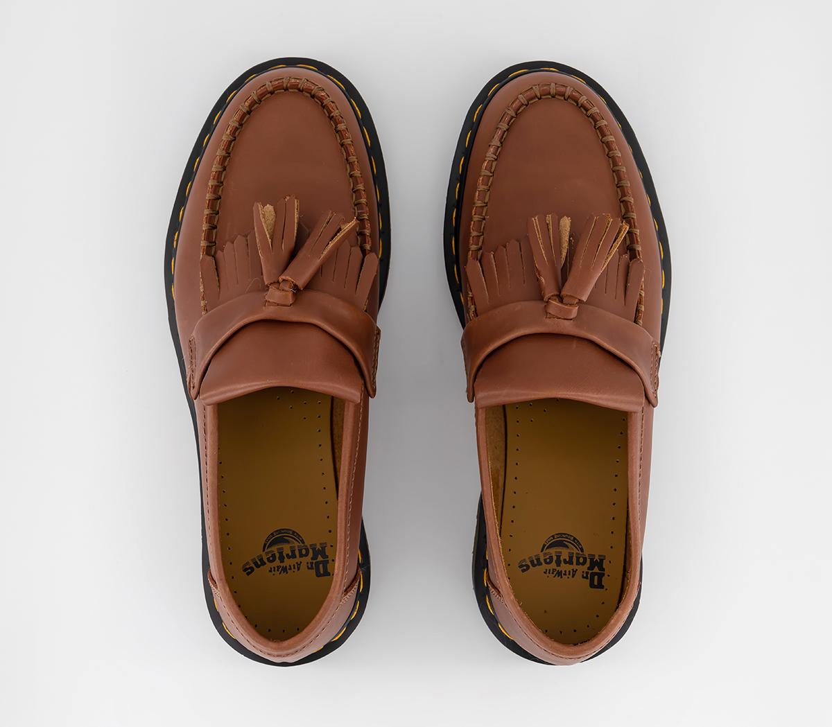 Dr. Martens Mocassini Adrian Uomo – Pelle Carrara Beige – Tacco Piatto – 8-8.5 US