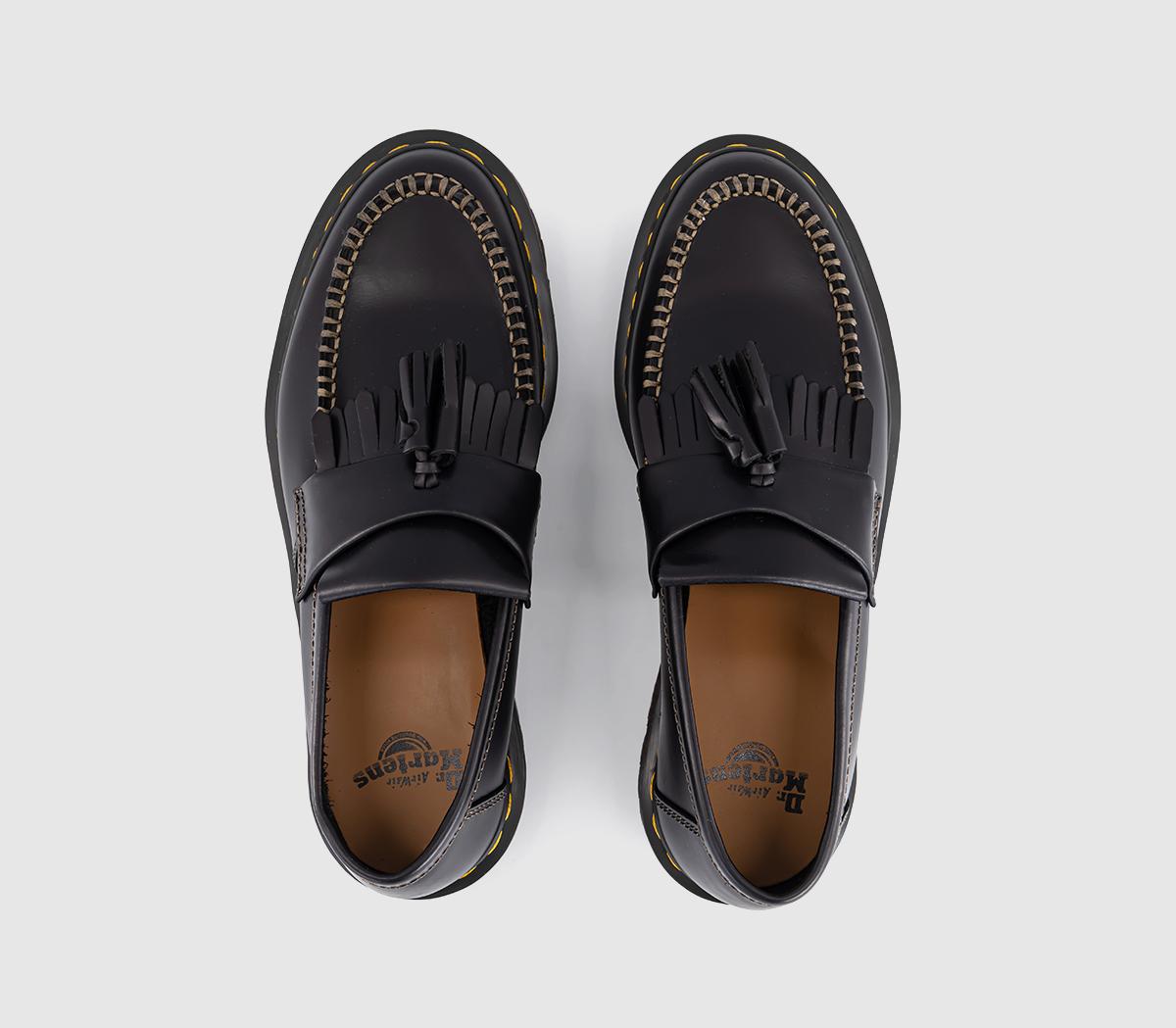 Dr. MartensAdrian LoafersBlack Whipstitch