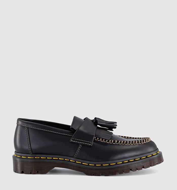 Dr. Martens Adrian Loafers Black Whipstitch
