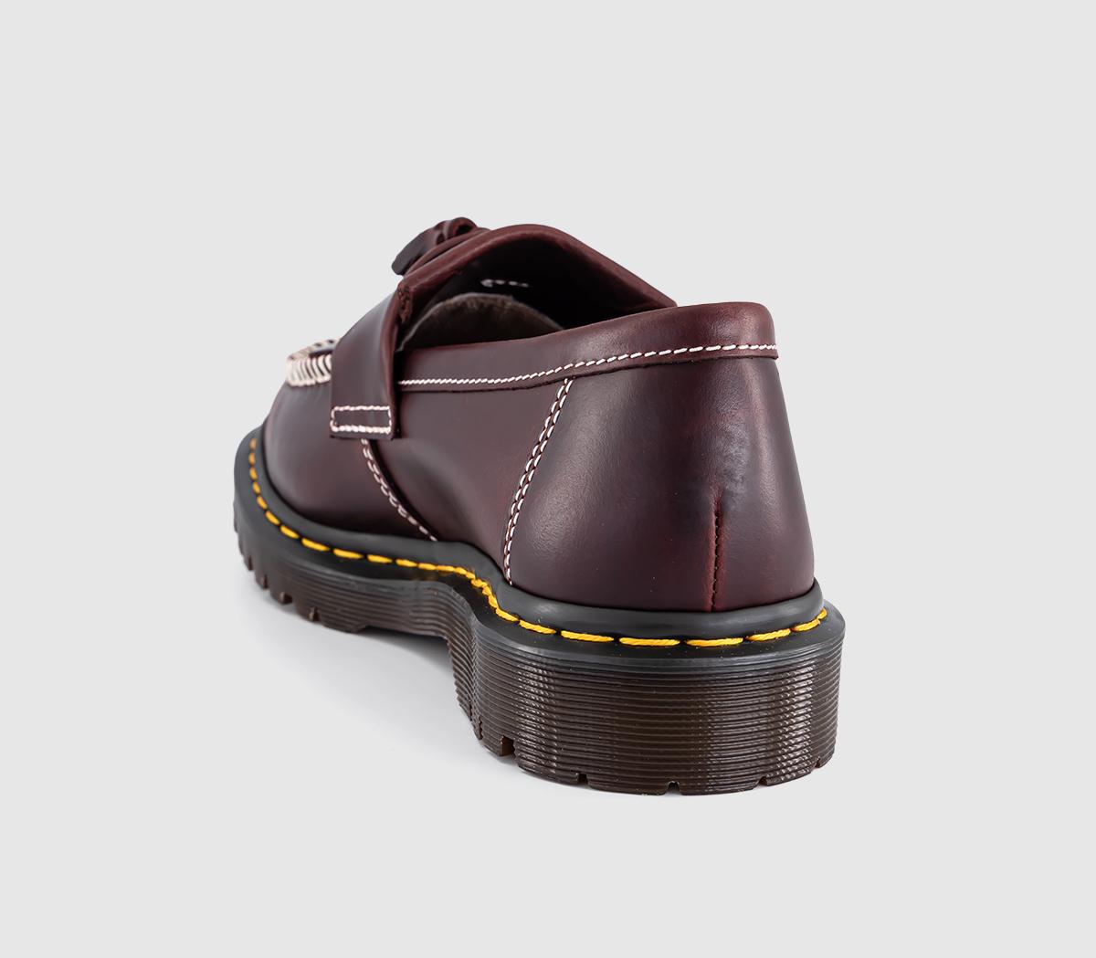 Dr. MartensAdrian LoafersCherry Red Whipstitch