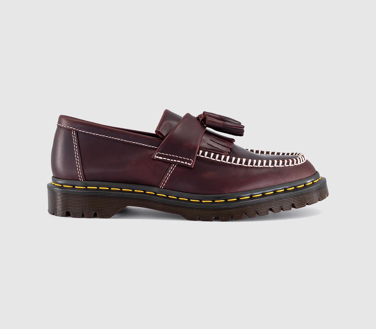Dr. MartensAdrian LoafersCherry Red Whipstitch