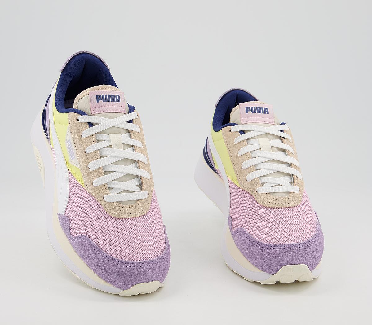 PUMA Cruise Rider Trainers Pink Lady Yellow Pearl - Women's Trainers