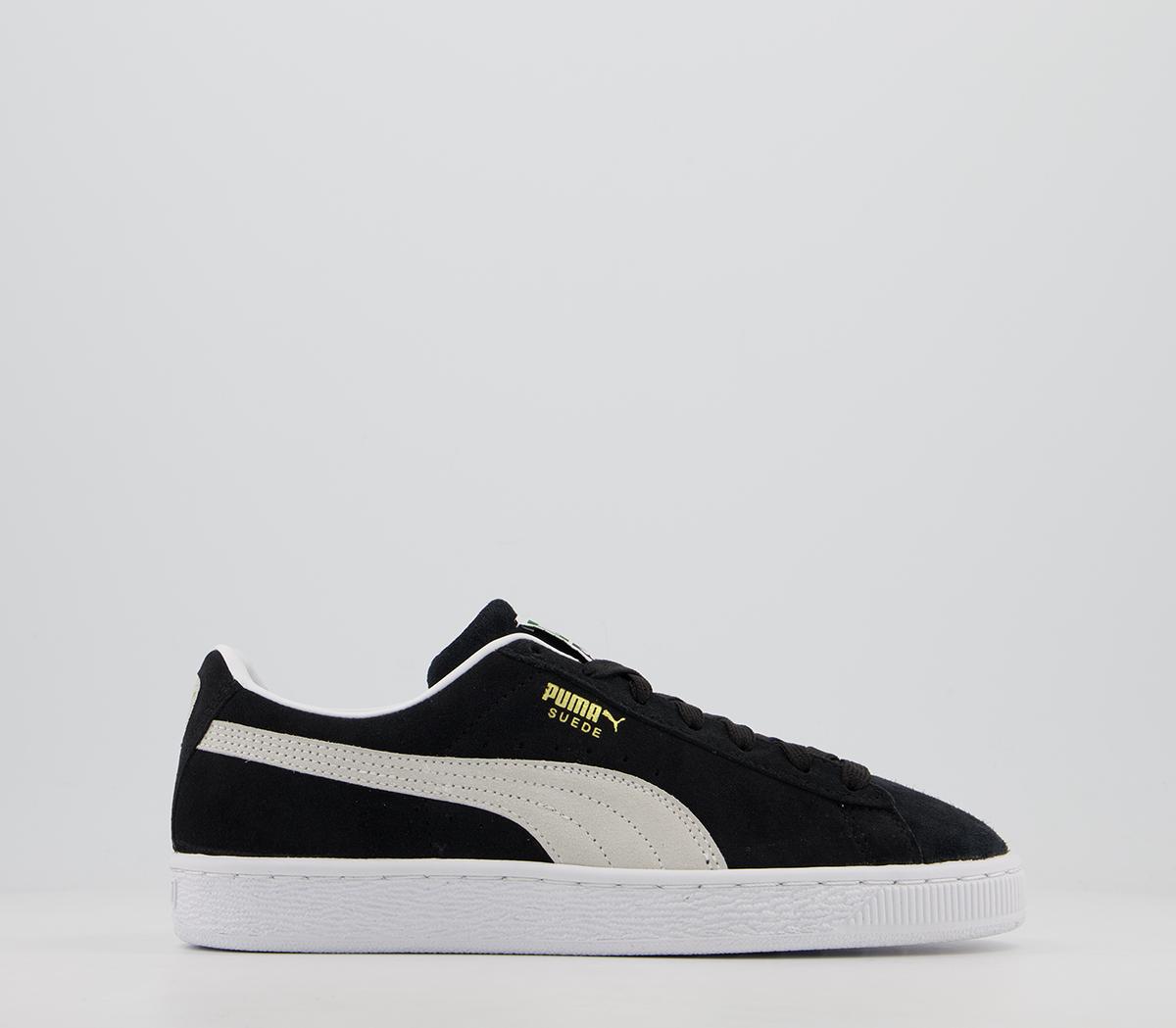 Puma classic black and on sale white