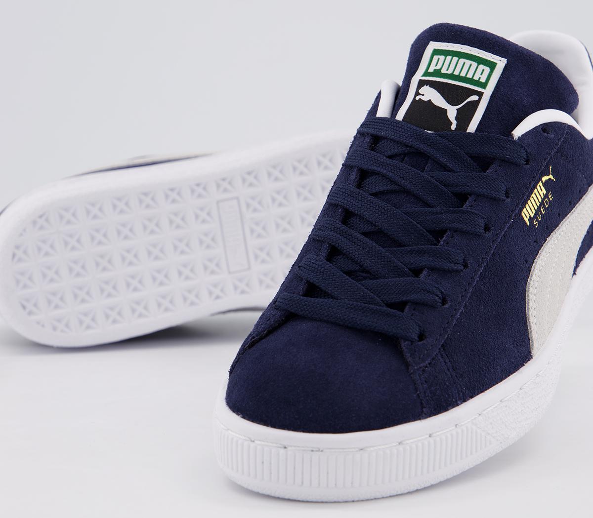 Puma Suede Classic Xxi Trainers Puma Suede Classic Xxi Trainers Peacoat Puma White