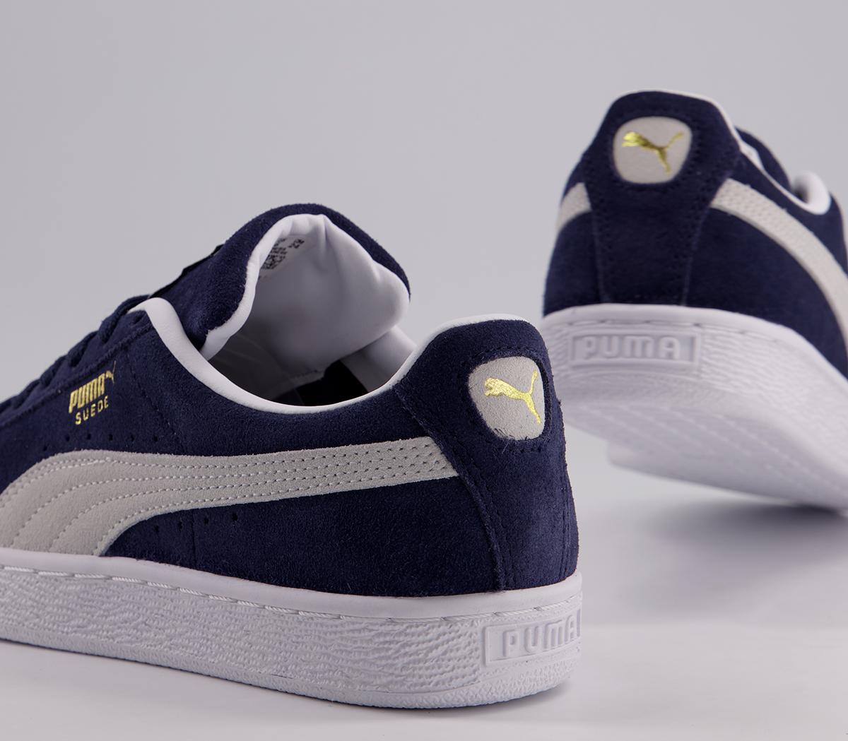 Puma Suede Classic Xxi Trainers Puma Suede Classic Xxi Trainers Peacoat Puma White