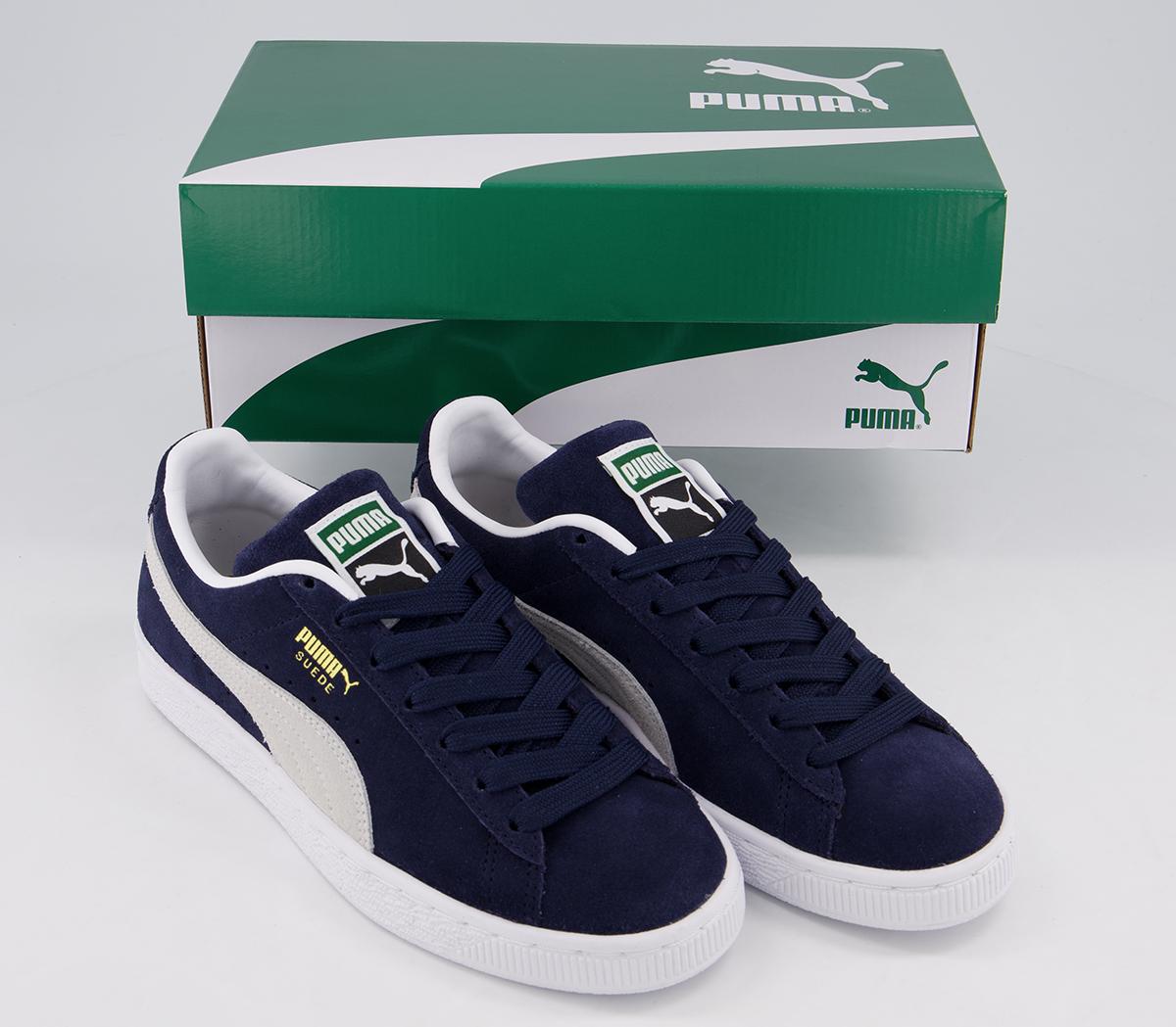 Puma Suede Classic Xxi Trainers Puma Suede Classic Xxi Trainers Peacoat Puma White