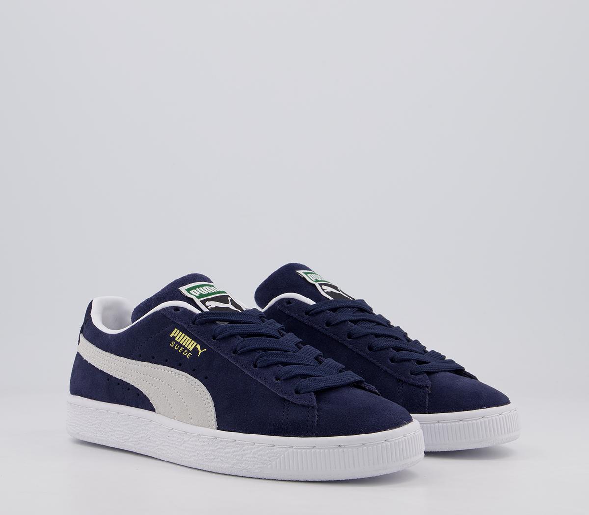 Puma Suede Classic Xxi Trainers Puma Suede Classic Xxi Trainers Peacoat Puma White