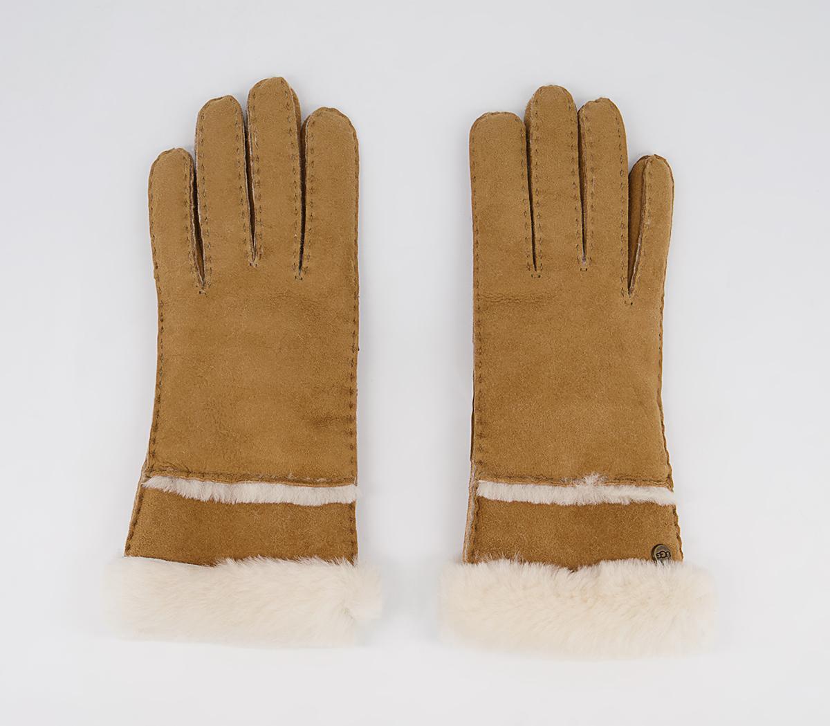 UGG Seamed Tech Gloves UGG Seamed Tech Gloves Chestnut