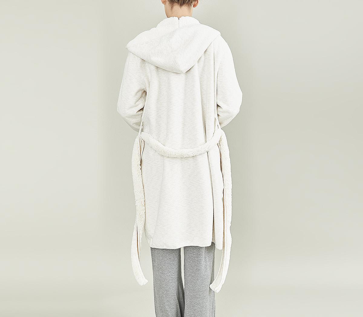 UGG Portola Reversible Robe UGG Portola Reversible Robe Cream Heather