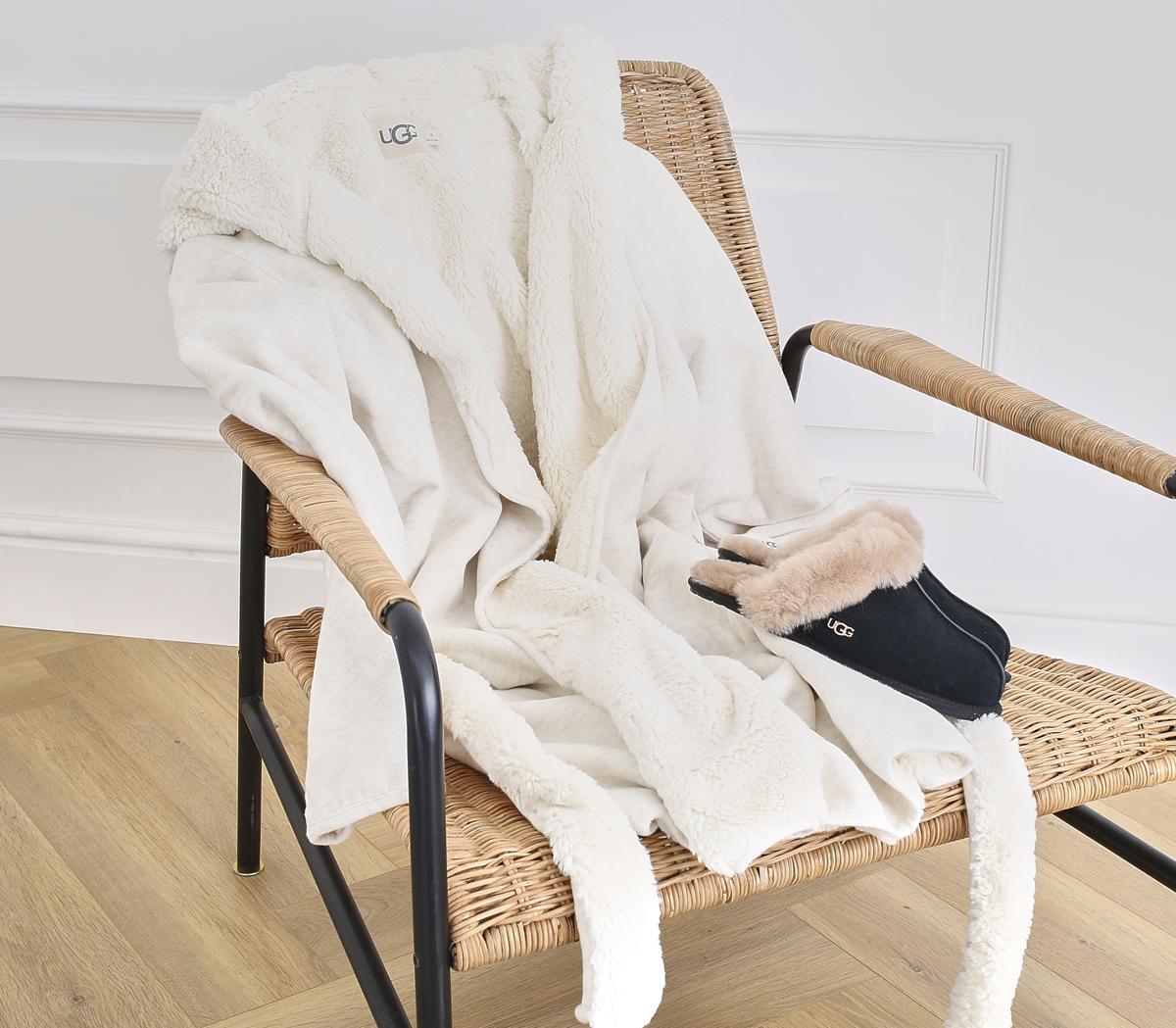 UGG Portola Reversible Robe UGG Portola Reversible Robe Cream Heather