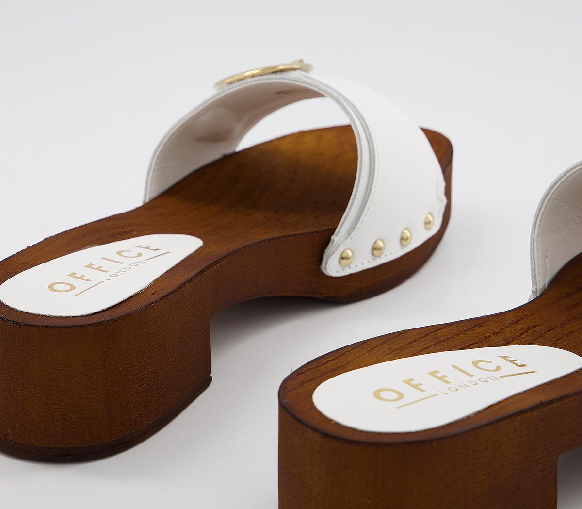 OFFICEManhattan- Clog MuleWhite Leather