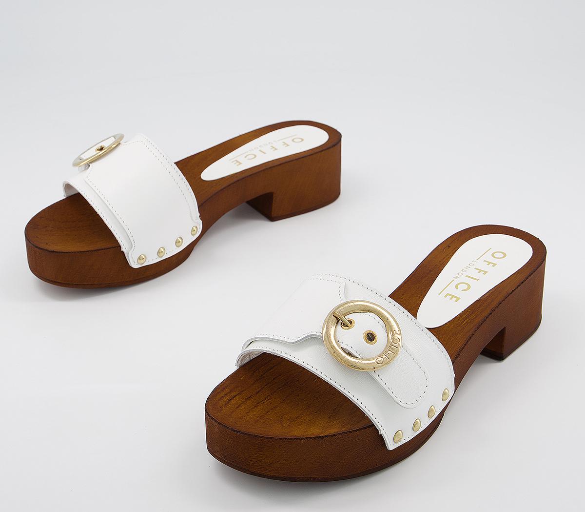 OFFICEManhattan- Clog MuleWhite Leather