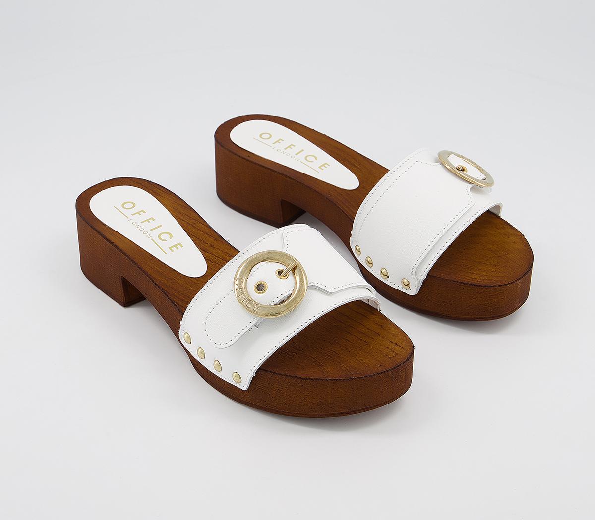 OFFICEManhattan- Clog MuleWhite Leather