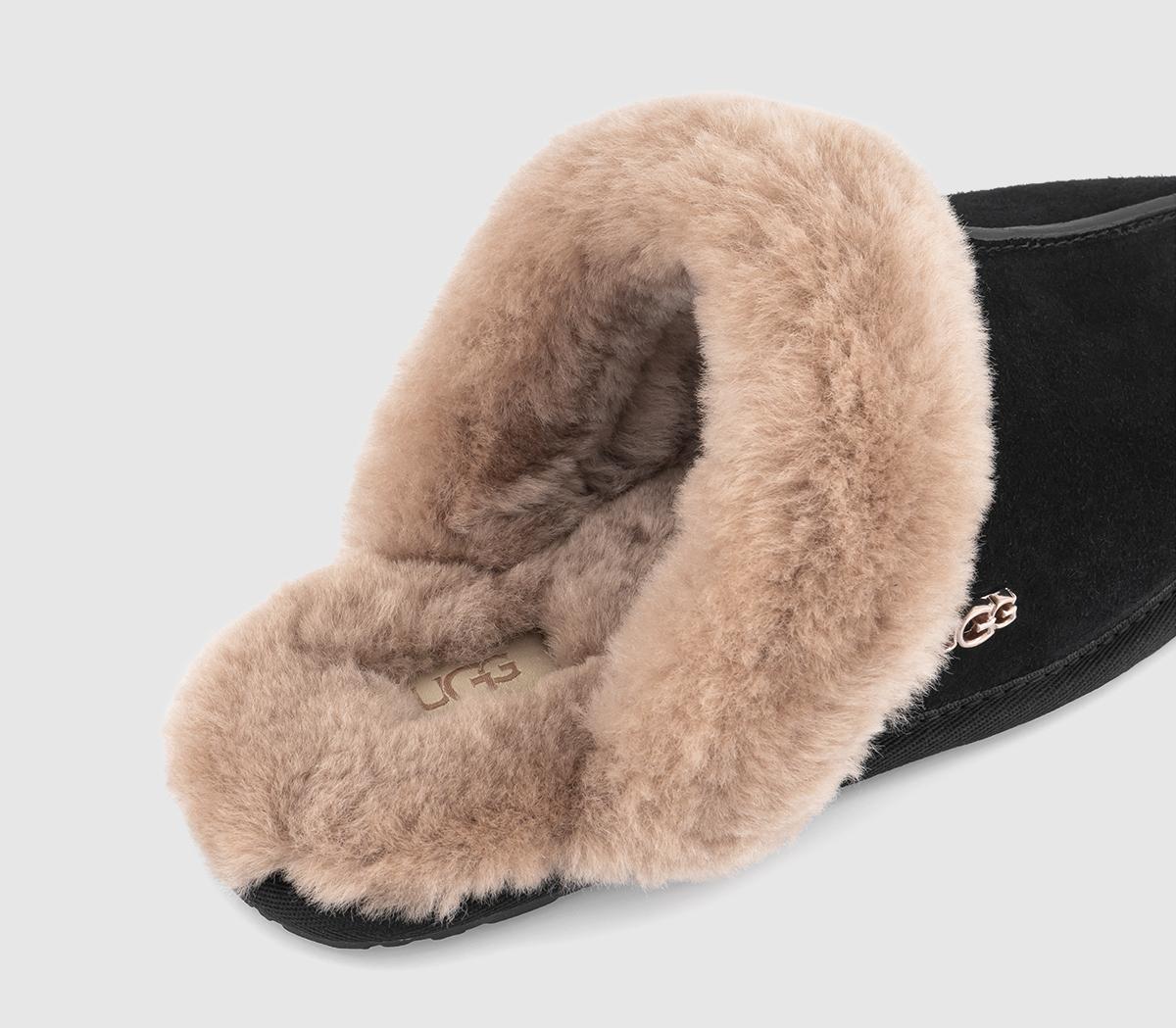 UGGScuffette II Metal Logo SlippersBlack Fawn