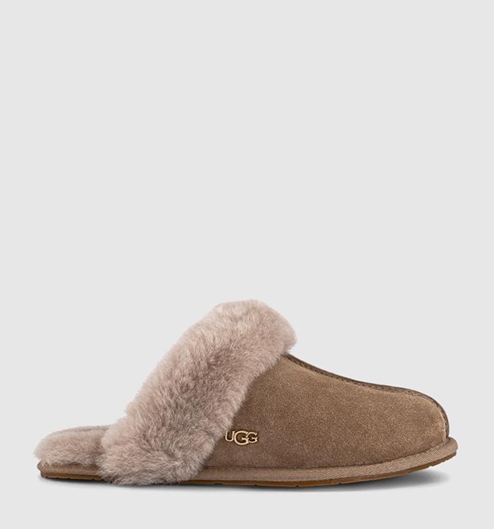 UGG Scuffette II Metal Logo Slippers Mushroom