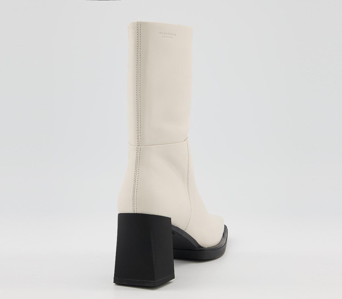 Vagabond Shoemakers Edwina Boots Off White - Women's Ankle Boots